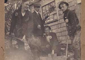 The Colbys and Friend at the Macy-Colby House